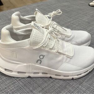 On Running White Cloud Sneakers with CloudTec Technology